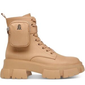 Steve Madden Tan Combat Boots